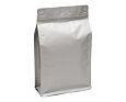 Flat bottom bag | ZIP | grey matt | recyclable